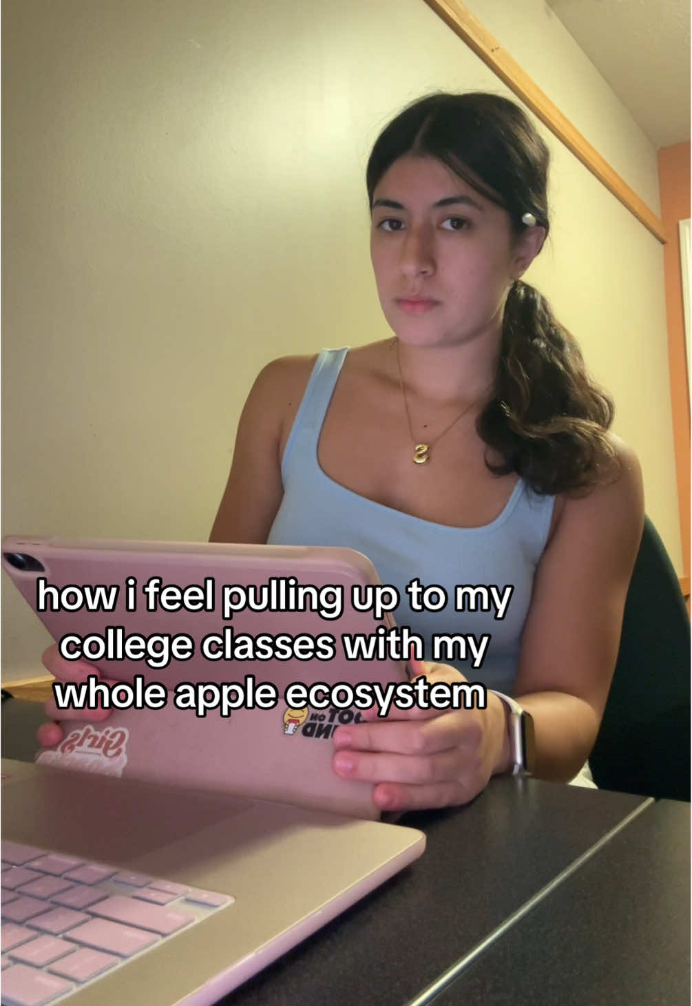filmed on my iphone 15 😁 #apple #appleecosystem #macbook #ipad #college