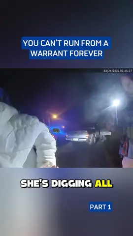 You can’t run from a warrant forever #cops #bodycam #police 
