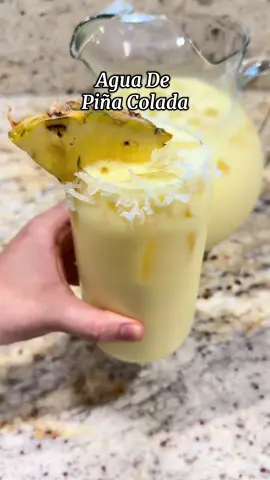 Agua de piña colada #parati #aguasfrescas #mexicanfood #recetas #recetasfaciles 
