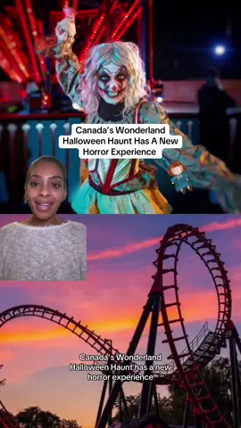 Step inside your nightmares… if you dare 😱🔦 #halloweenhaunt #canadaswonderland #annabelle #theconjuringbeyondfear #datenightcanada 