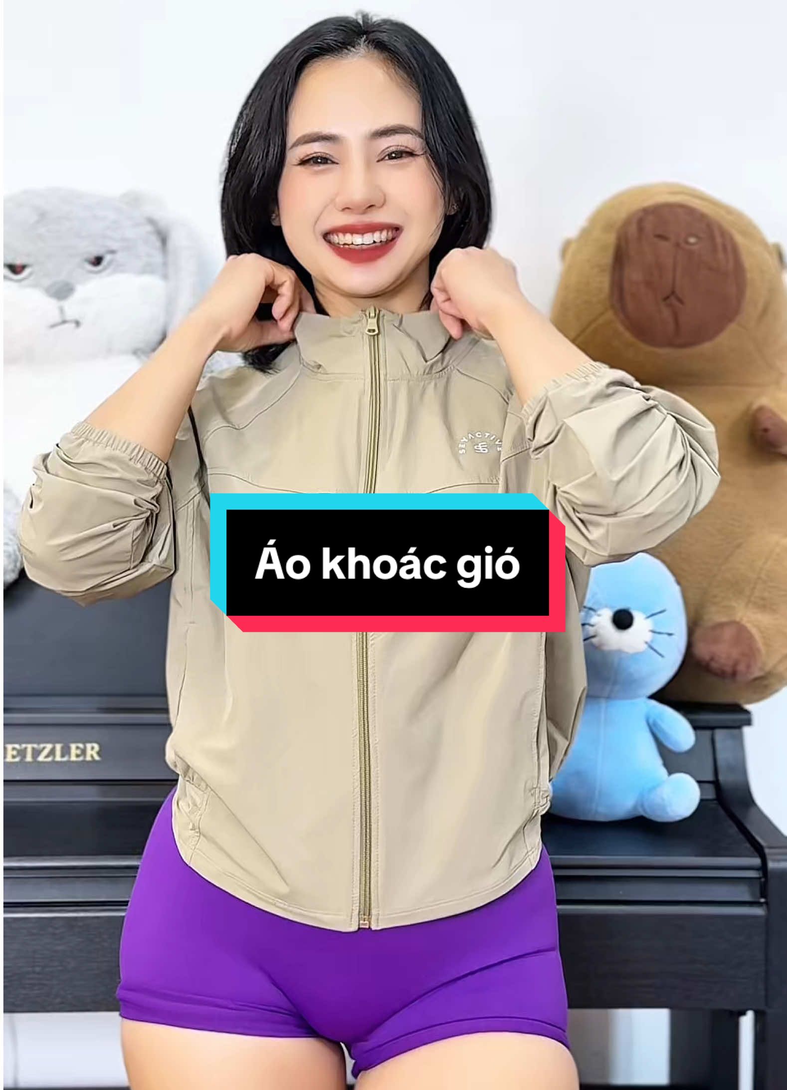 Chống gió, chống nắng, vẫn giữ trọn phong cách thời thượng 😍✨ #vothao #dotapgymnu #aokhoacgio