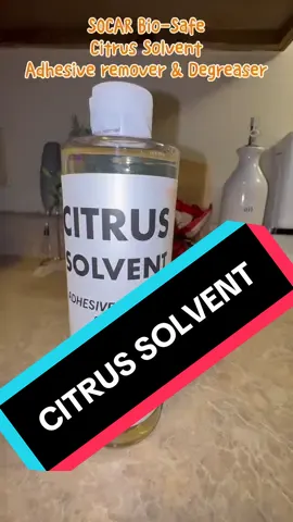 Socar bio safe citrus solvent adhesive remover & degreaser, perfect to get rid of tough stains #socar #citrussolvent #degreaser #foryoupage #contentcreator 