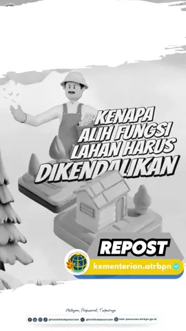 Halo #SobATRBPN, alih fungsi lahan harus dikendalikan untuk mencegah atau memperlambat perubahan penggunaan lahan pertanian menjadi fungsi lain, seperti perumahan atau industri. Untuk itu perlu ditetapkan Lahan Sawah Dilindungi (LSD) dan Lahan Pertanian Pangan Berkelanjutan (LP2B) untuk menjaga ketahanan pangan nasional dan memastikan keberlanjutan lingkungan. Bersama ini Kementerian ATR/BPN sebagai leading sektor di bidang pertanahan dan tata ruang di Indonesia memiliki mandat untuk menjaga alih fungsi lahan untuk mewujudkan ketahanan pangan nasional serta menyiapkan lahan untuk pembangunan berkelanjutan, salah satunya Program Tiga Juta Rumah yang diusung Presiden Prabowo Subianto. Simak selengkapnya pada video berikut ya, Sob! #SetahunBerdampak #IndonesiaLengkap #ATRBPNKiniLebihBaik #ATRBPNMajudanModern