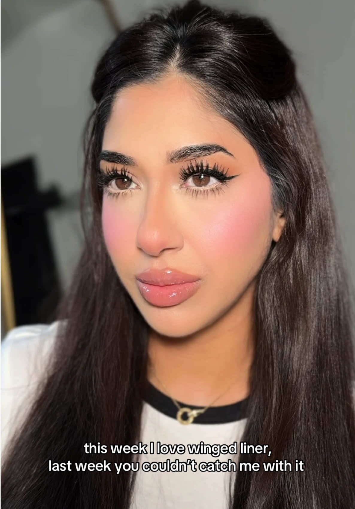 anyone else go through makeup phases?  Sometimes I love sometimes I love it without 🤷‍♀️ #makeuptutorial #wingedliner #eyemakeuptutorial #wingedlinertutorial #eyelinertutorial 