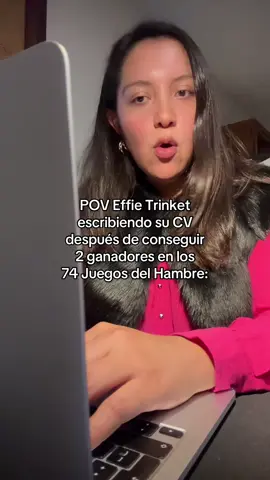 Effie Trinket buscando un ascenso #effietrinket #elizabethbanks #thehungergames #suzannecollins #catnipthespark 
