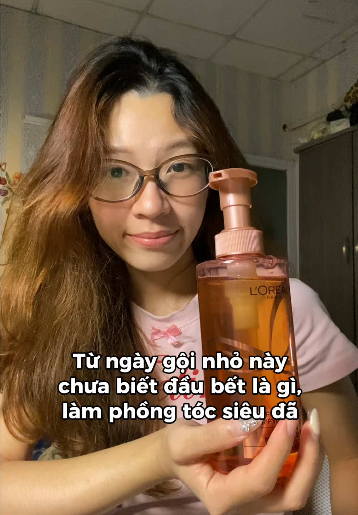 Da đầu dầu thì thử cặp gội xả này điii, tóc phồng tóc thơm thích xỉuu #lorealparis #goixalorealparis #daugoi #haircare  