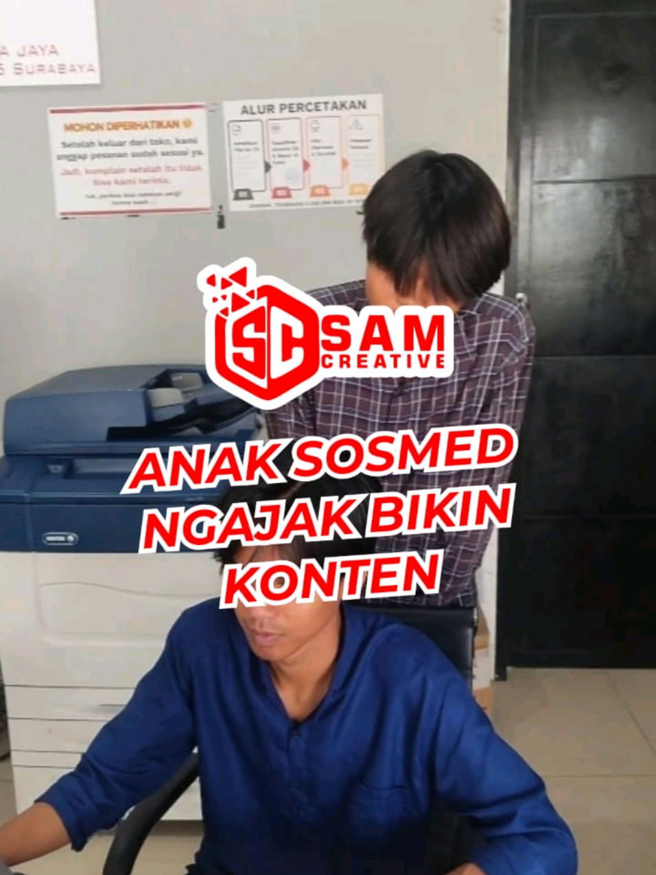 larii semua larii...😣 Cetak sekarang 👇🏻 📍Jl. Raya Pakal No. 65  🌐 https://www.samcreativeprinting.com 📲 0823-3727-3626 #samcreative #percetakansurabaya #kontenunik #semuabisacetak #berkualitas