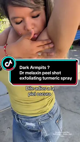 Why didn’t I know about this before wearing this shirt 😭 #drmelaxin #peelshot #armpit #exfoliate #turmericskincare 