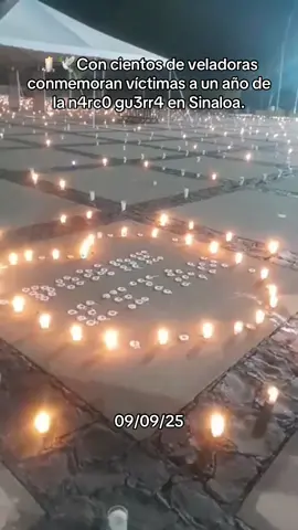 🕯️🕊️Con cientos de veladoras conmemoran víctimas a un año de la n4rc0 gu3rr4 en Sinaloa. #sinaloa #noticiastiktok #noticia #culiacan #meganoticiascln 