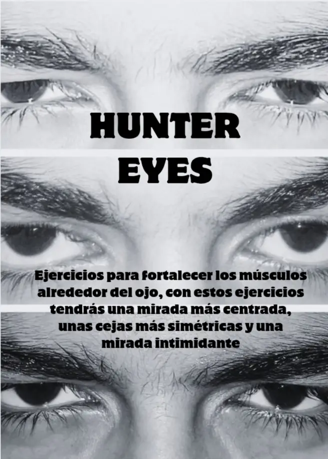 Ejercicios para Hunter Eyes, recuerda hacer los ejercicios con cuidado y con crema o aceite facial para no lastimar la piel ni el rostro, tener paciencia y disciplina al ser un músculo pequeño tarda más en verse los resultados pero el resultado es lo que valdrá la pena 💪#facial #atractivo #lookmaxing #eyes #mira 