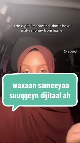 Markaa halkii aan 9-5 shaqo ka geli lahaa, waxaan kaliya isticmaalayaa taleefankayga si aan ula wadaago barnaamijka iyo sheekadayda, qofkii iibsadana lacag ayaan helaa. Sidaas ayaan $500 u beddelay in ka badan $20K.  👉 Haddii aad rabto inaad bilowdo sidaan oo kale, ii soo qor INFO ama ku tabo  link-ga ku yaal bio. #DigitalMarketing #AffiliateMarketing #GanacsiOnline