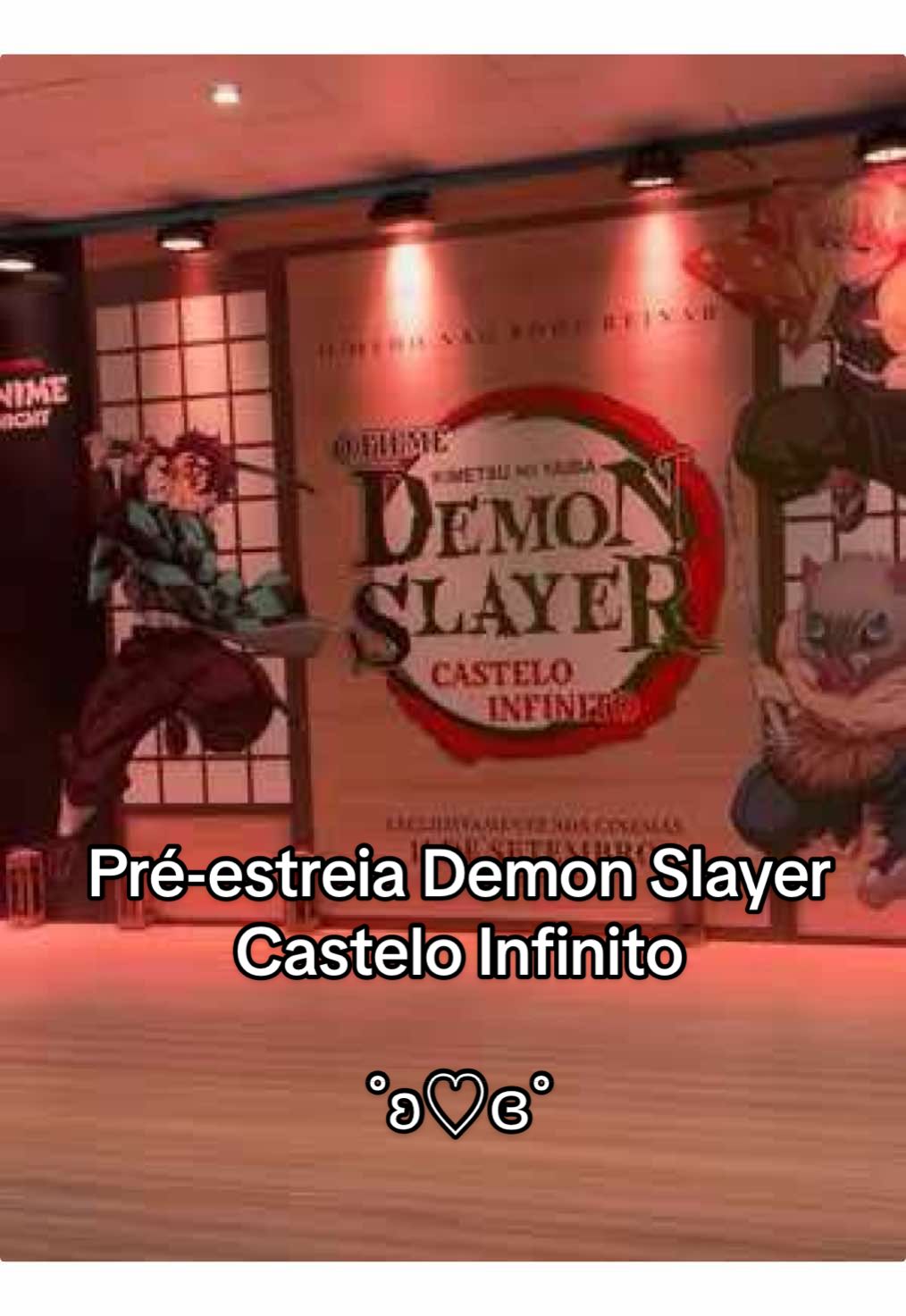 anime night demon slayer 😜 #demonslayer #cinemark #kimetsunoyaiba #infinitycastle 