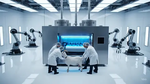 ultra realistic industrial #goat🐐 #gemini #veo3 #fyp #foru 