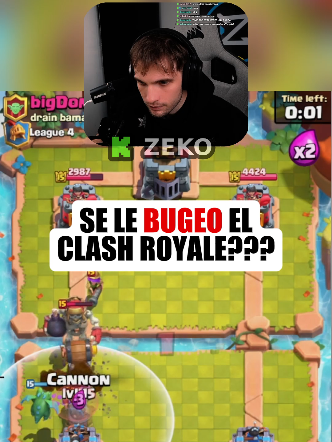 SE BUGEO EL CLASH ROYALE?? #kick #argentina🇦🇷 #clashroyale #zeko #clips #streamer #foryoupage❤️❤️ #fyp #paratí
