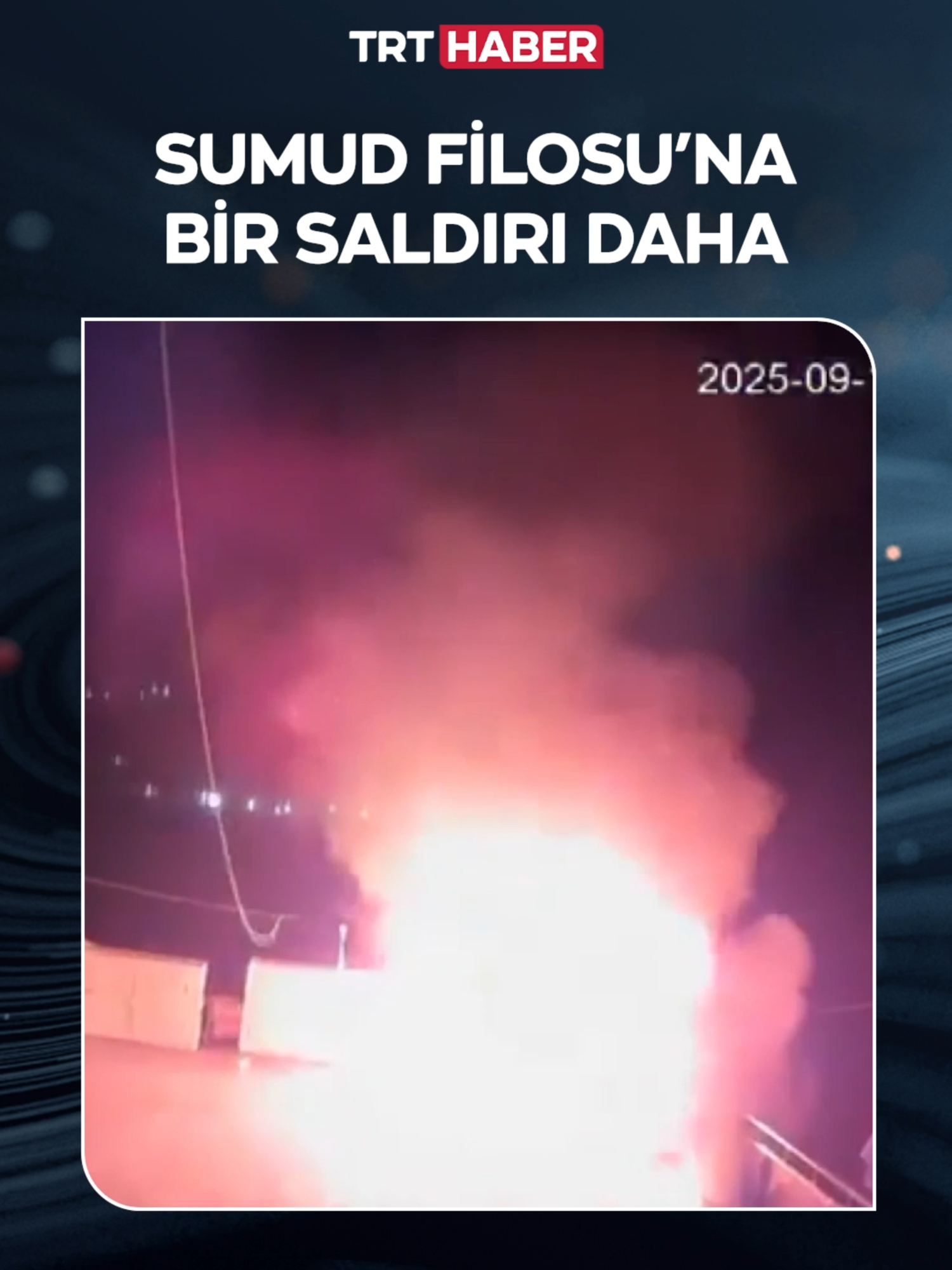 Katil İsrail’in ablukasını kırmak için Gazze'ye giden Küresel Sumud Filosu'ndaki bir tekneye daha Tunus’ta İHA saldırısı düzenlendi. Teknedeki yangın söndürüldü, yaralanan olmadı.