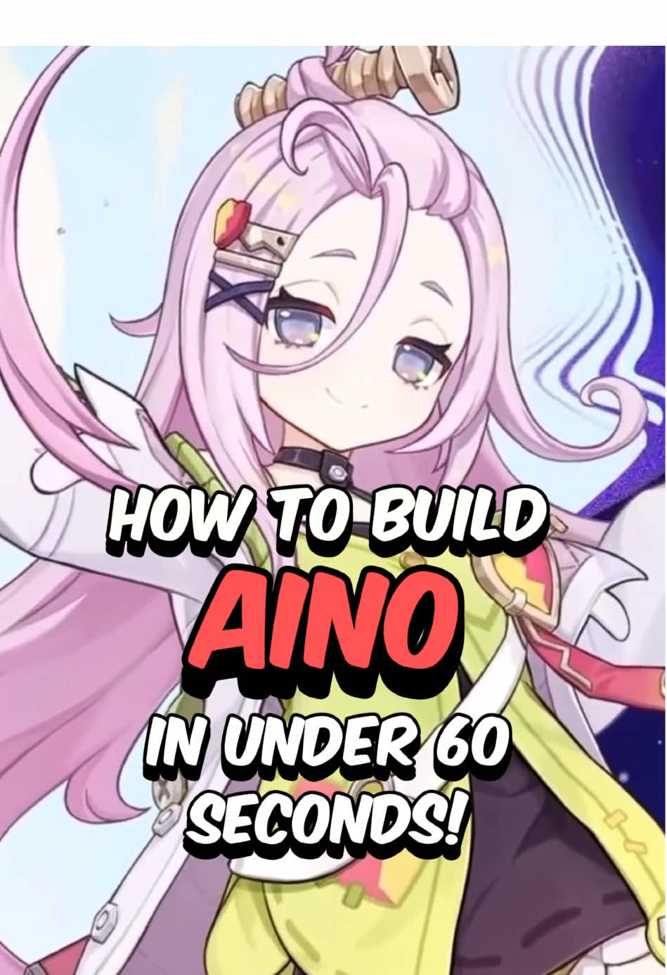 BEST AINO BUILD - How to Build Aino in 60 Seconds #GenshinImpact #genshin #aino #fyp 