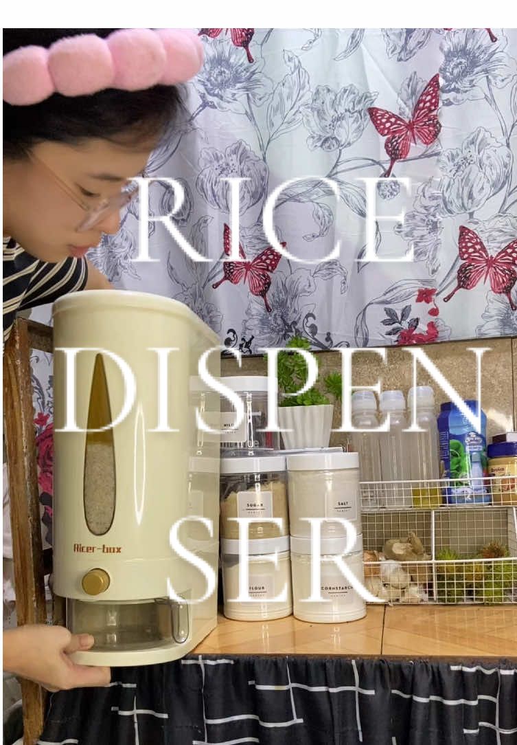 Ang ganda talagaaaa. Napaka Aesthetic Rice dispenser 😩 #ricedispenser #ricedispenser10kg #ricebox #homeessentials #kitchenfinds 