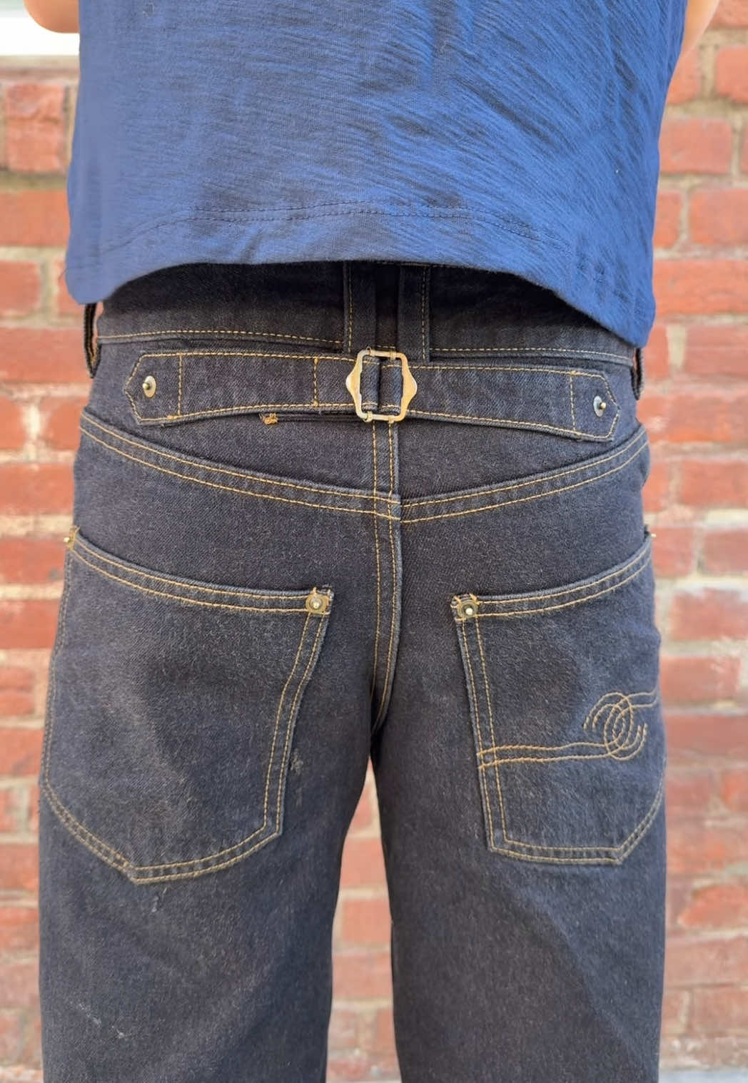 Sample of our selvedge denim and slub tee #ootdinspo #selvedgedenim 