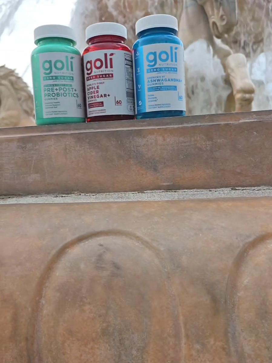 3 pack in 1, the best gummies to help with your health and cravings ZERO SUGAR!! #goli #goligummies #probiotics  #applecidervinegargummies #prebiotics       