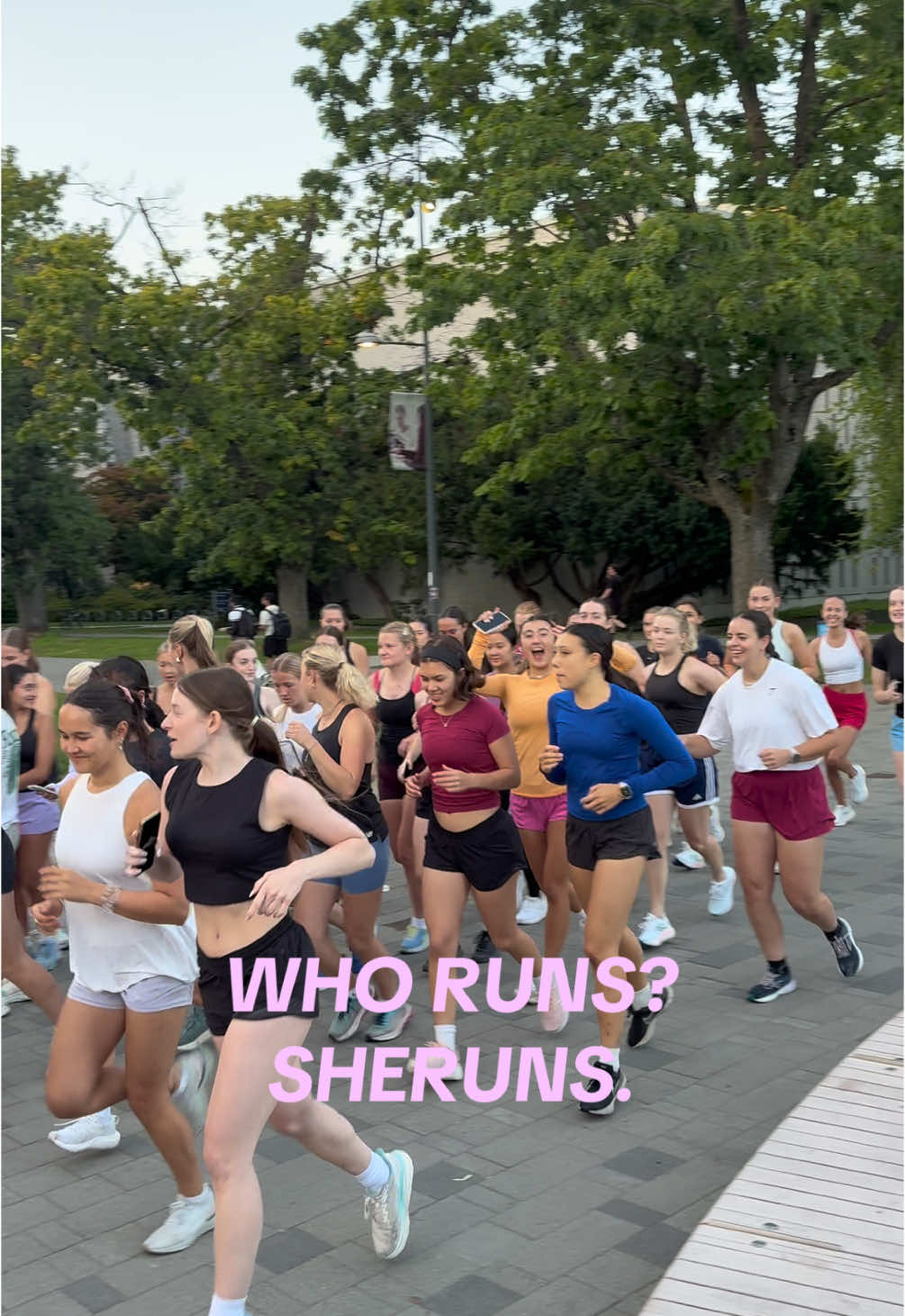 your fav place to be on a Tuesday night. Join us @sherunsyvr on IG (in my linktree) Let’s keep the party goingggg #girlswhorun #runclubtiktok #runninggirls 