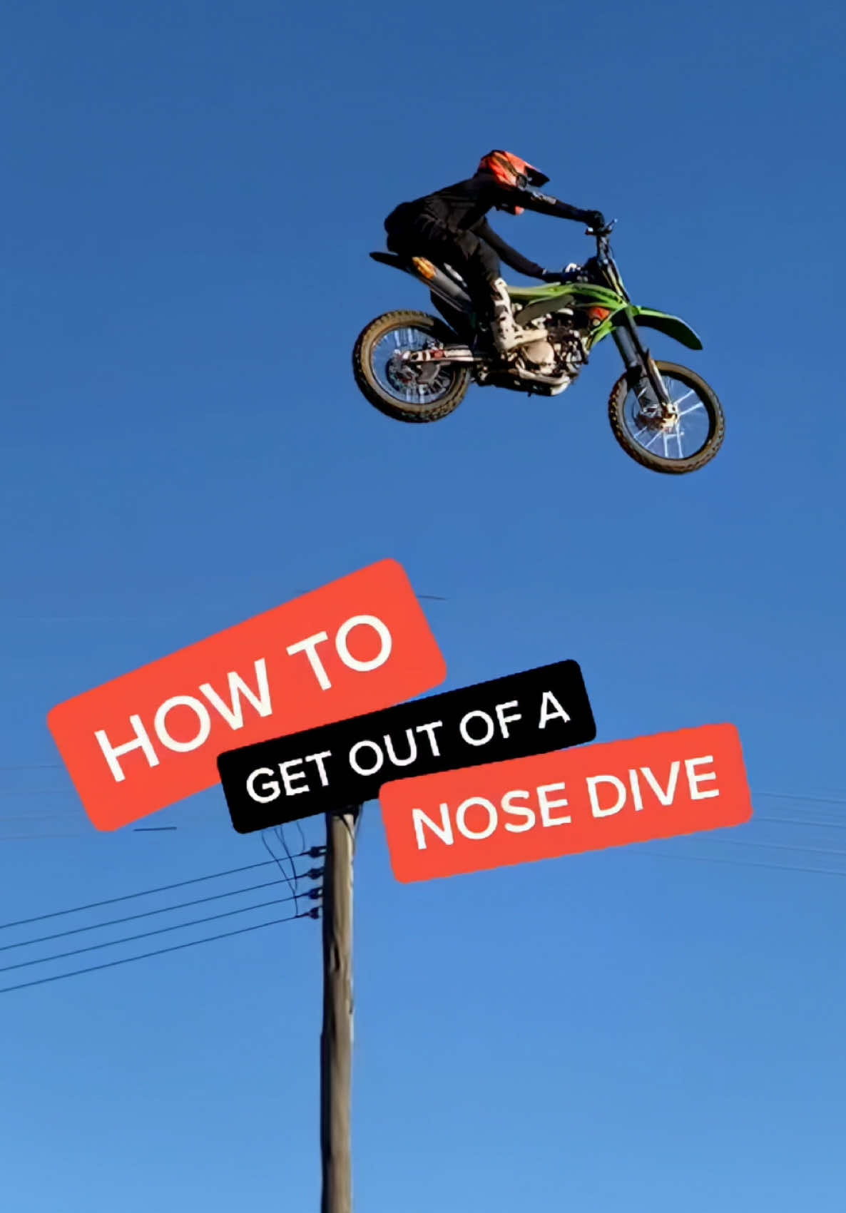 How To: Get Out Of A Nose Dive 😬 #LearnOnTikTok #SportsTok #Motocross #HowTo 