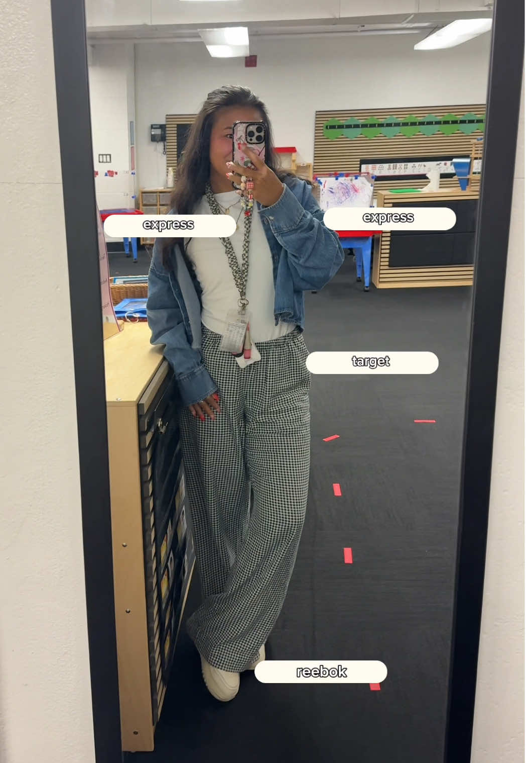teacher ootd details 🫶🏽  @Express @target @Reebok  #teacherfit #OOTD #outfitinspo 