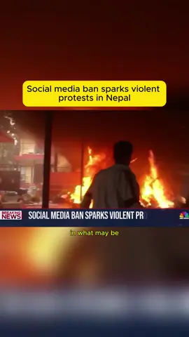 Social media ban sparks violent protests in Nepal #news 