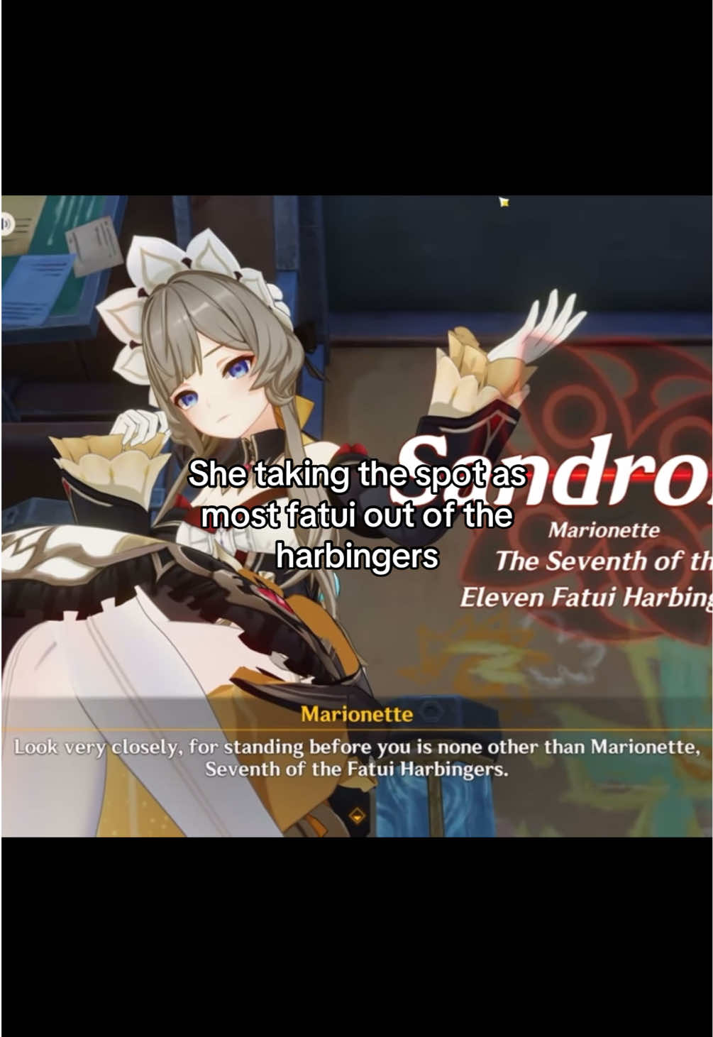 Sandrone seventh harbinger 😋 #hoyocreators #GenshinImpact #nodkrai #sandrone #marionette 