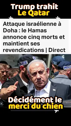 Le Qatar offre 400 millions à Trump, et en retour il autorise Israël à bombarder Doha. Bases américaines inutiles, avions occidentaux complices, souveraineté piétinée : c’est le summum de l’humiliation. Ton avis ? #Qatar #Israel #Trump #MoyenOrient #Geopolitique