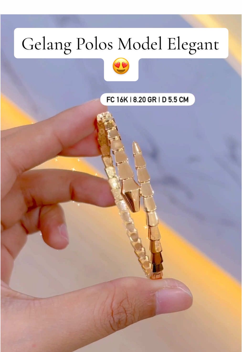 Gelang polos dengan look yang elgant siap sempurnakan gayamu 😍 #tokoemasonline #tokoemas #perhiasanemasasli #emasasli #gelangemaskuning 