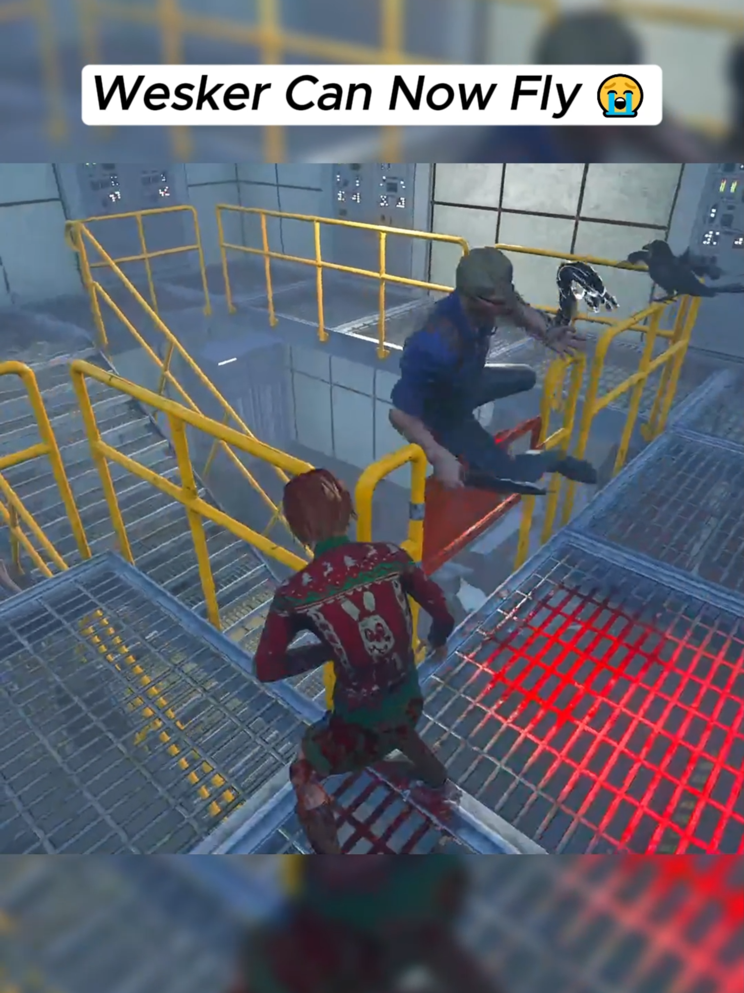 Wesker can now fly 😭 #fyp #DBD #deadbydaylight #dbdmemes #gaming