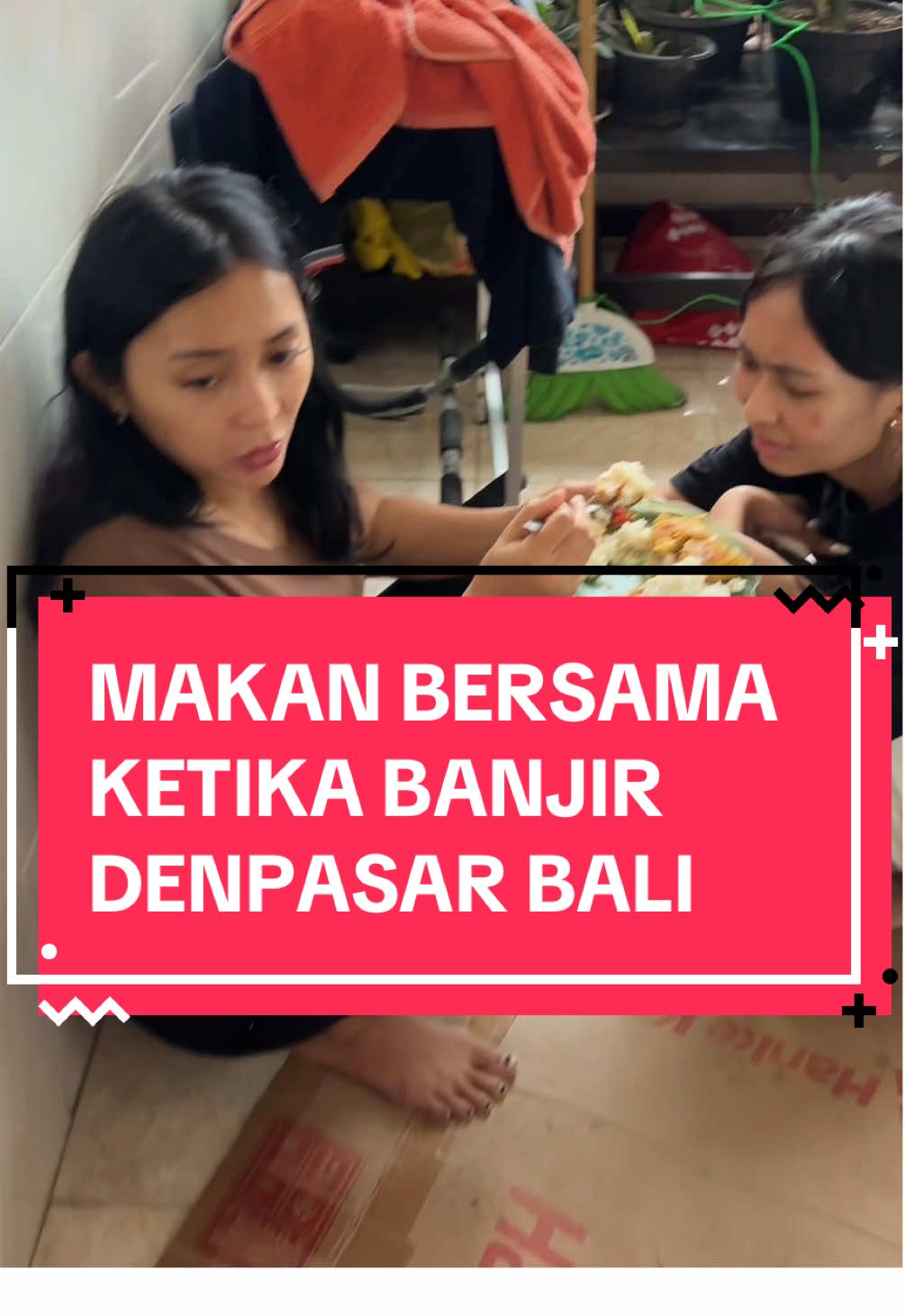 Makan bersama ketika banjir denpasar bali tanggal 10 september 2025 #banjir #banjirbali #bali #denpasarnow 