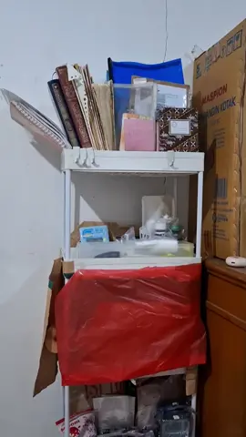 DIY tiraiii untuk rak terbuka 🥰