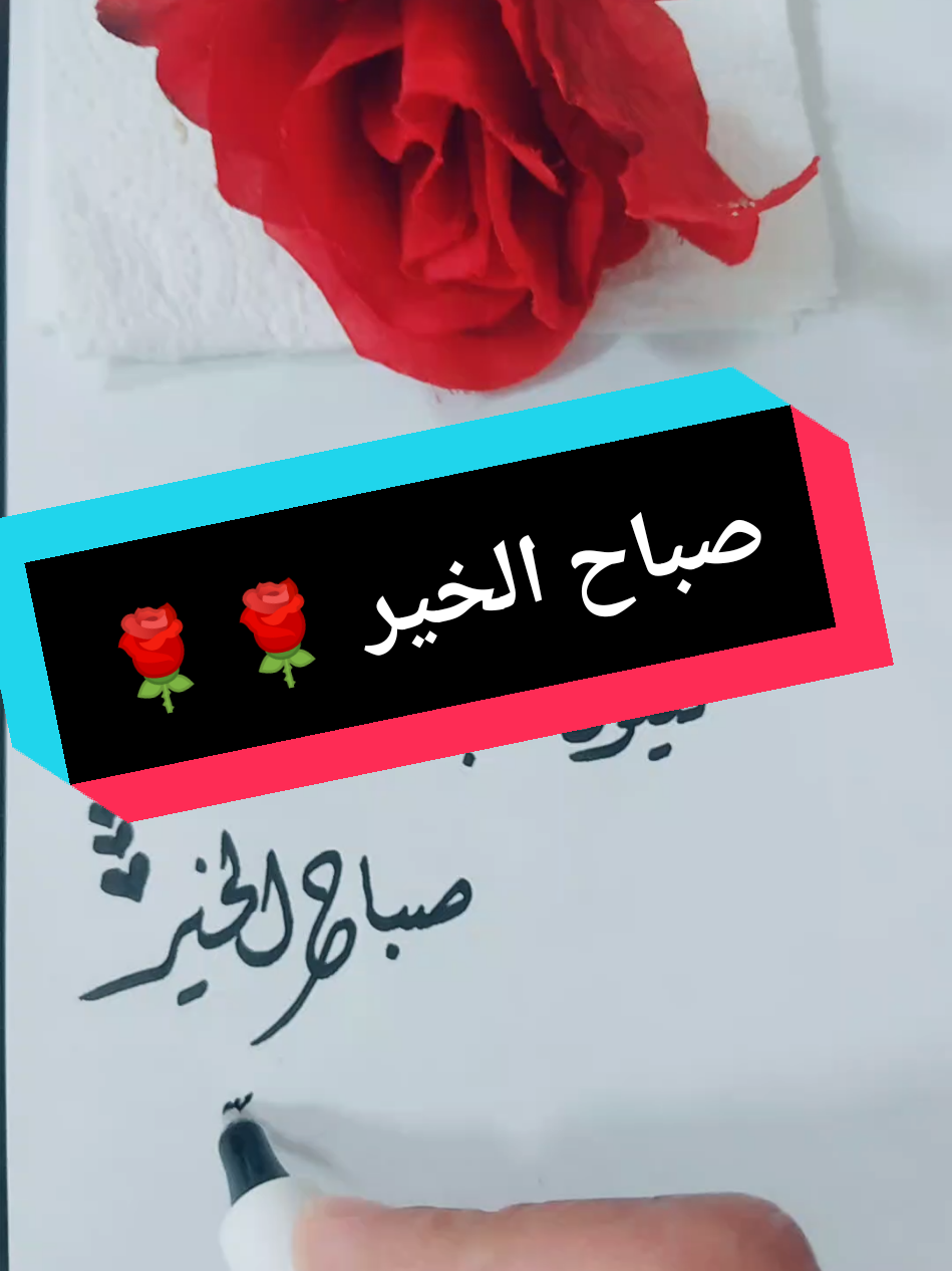 صباح الخير 🌹🌹  #خط_عربي #خطاطجي  #خطي #تصويري #خواطر 