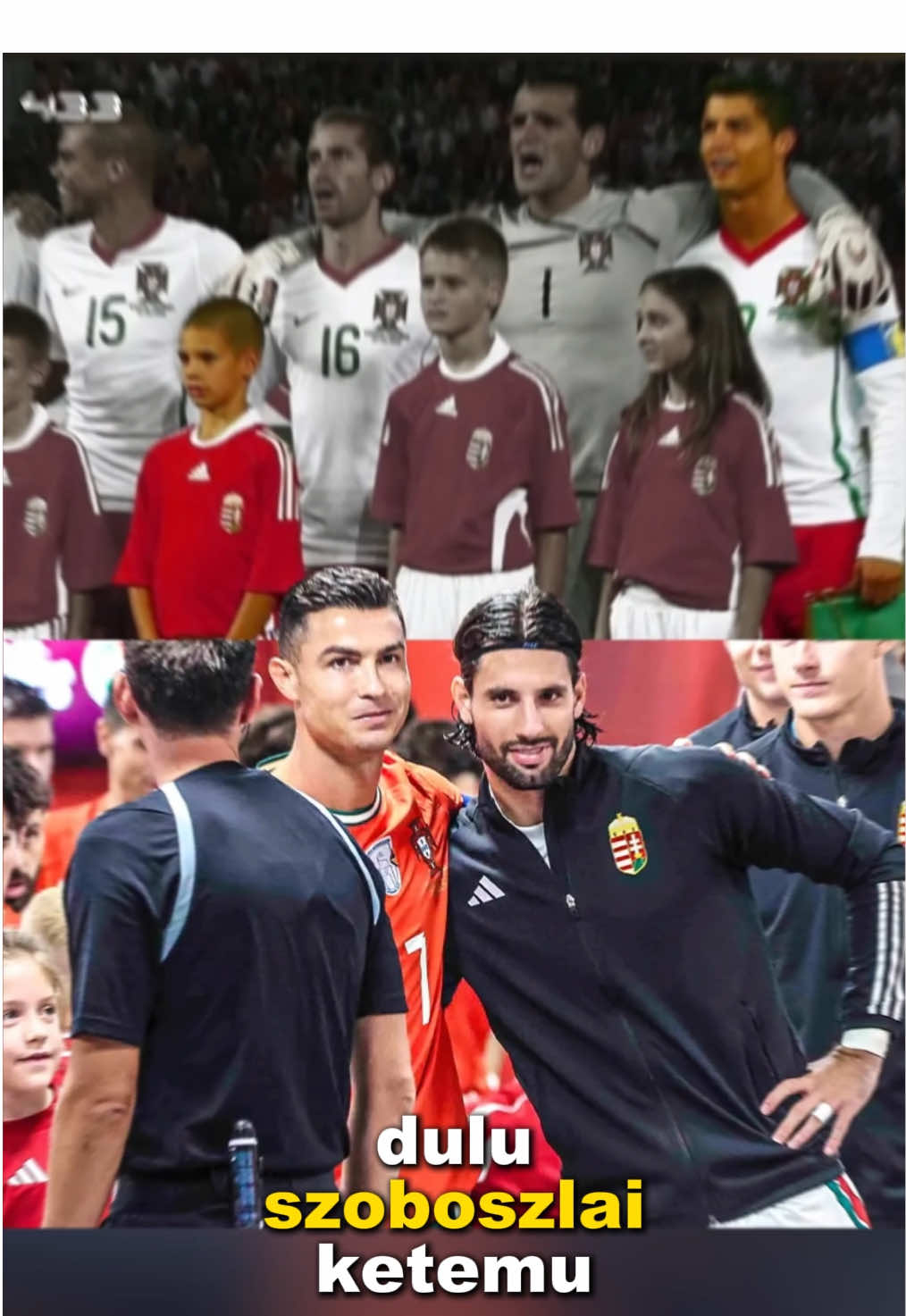 Dulu Szoboszlai masih jadi player escort, sekarang sudah melawan Ronaldo sebagai sesama kapten di Tim Nasional! #cristiano #portugal #cr7 #cristianoronaldo 