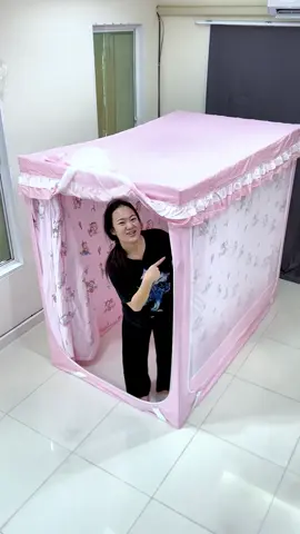 Mùng chống muỗi có khung rèm kéo decor dễ thương cho phòng ngủ của Bạn 🥰 #mungchongmuoi #mungcoremcokhung 