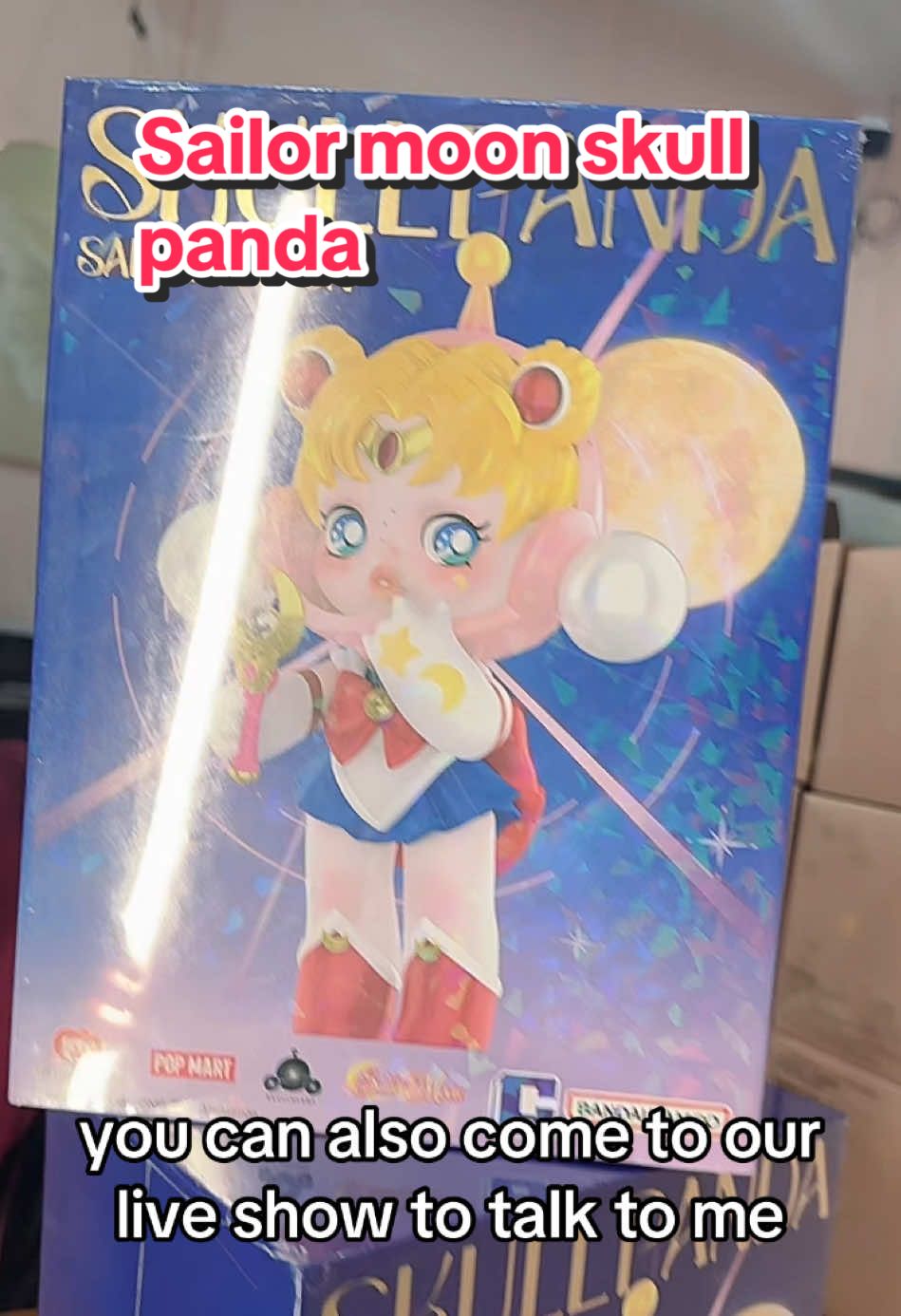 The Sailor Moon Skull Panda that many people want is here! Do you want it?type 2 in the comment for reservation or check the bottom yellow shopping cart！ #popmart #skullpandapopmart #sailormoon 