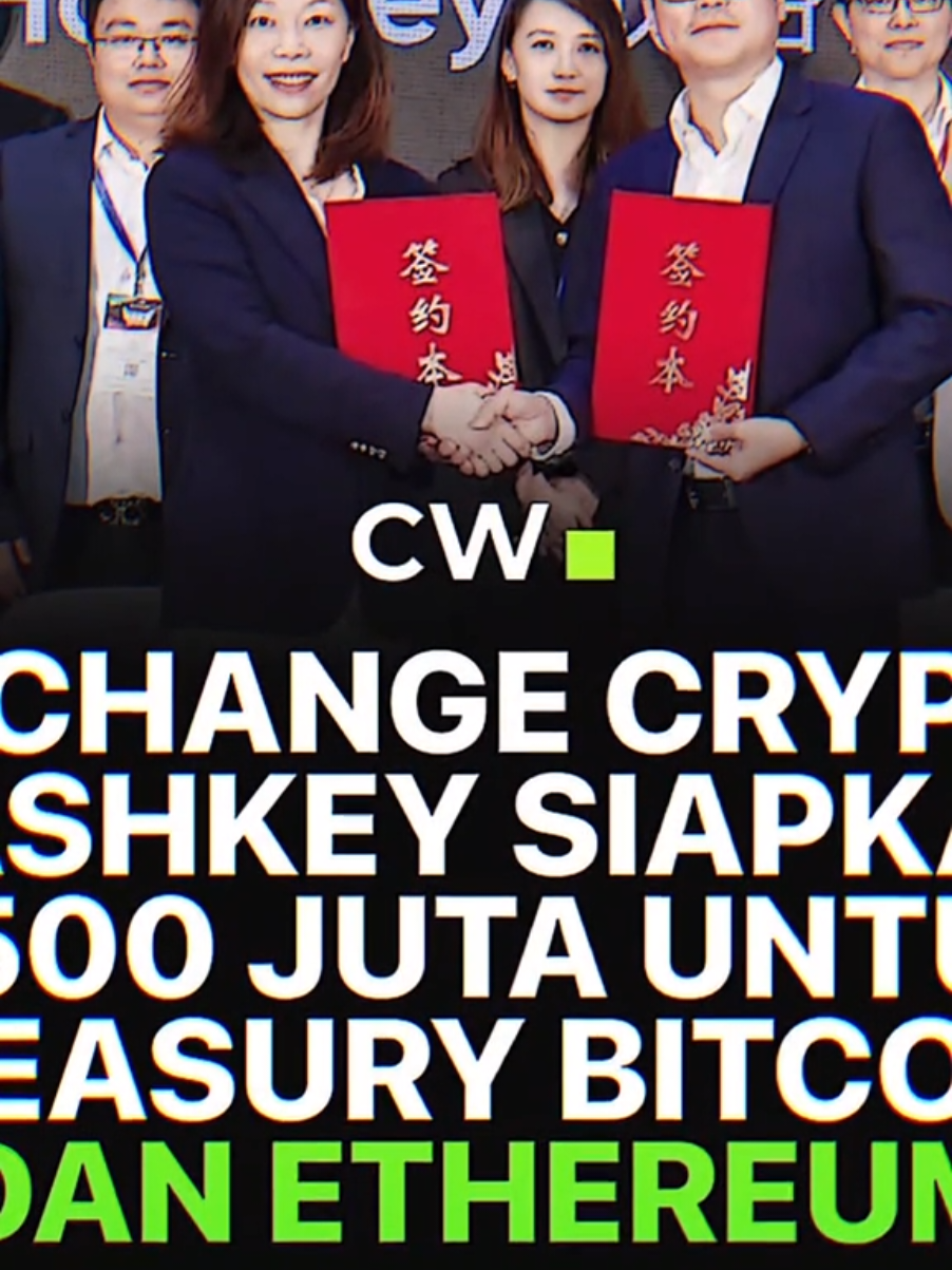 HashKey Group, perusahaan aset digital terkemuka berbasis di Hong Kong, telah meluncurkan dana treasury digital senilai $500 juta yang akan fokus pada eksposur Bitcoin dan Ethereum. Dana ini, yang dikenal sebagai Digital Asset Treasury (DAT) Fund, bertujuan untuk menarik investor institusi dengan strategi yang melibatkan akumulasi aset kripto utama sebagai bagian dari portofolio treasury perusahaan publik. Menurut pernyataan resmi HashKey yang dikutip oleh Reuters, dana tersebut akan memanfaatkan lingkungan regulasi yang mendukung di Hong Kong untuk mempercepat adopsi, dengan fokus awal pada ekosistem Bitcoin dan Ethereum. #cryptowave #cryptowave #bitcoin #ethereum #jj 