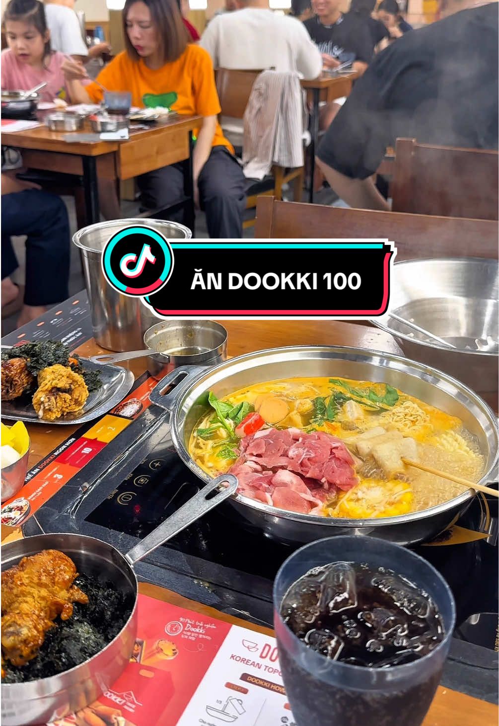 Xem tiktok đi ăn DOOKKI với 100, rất là ok nha #bandendaychua #dookki #dookkivietnam 