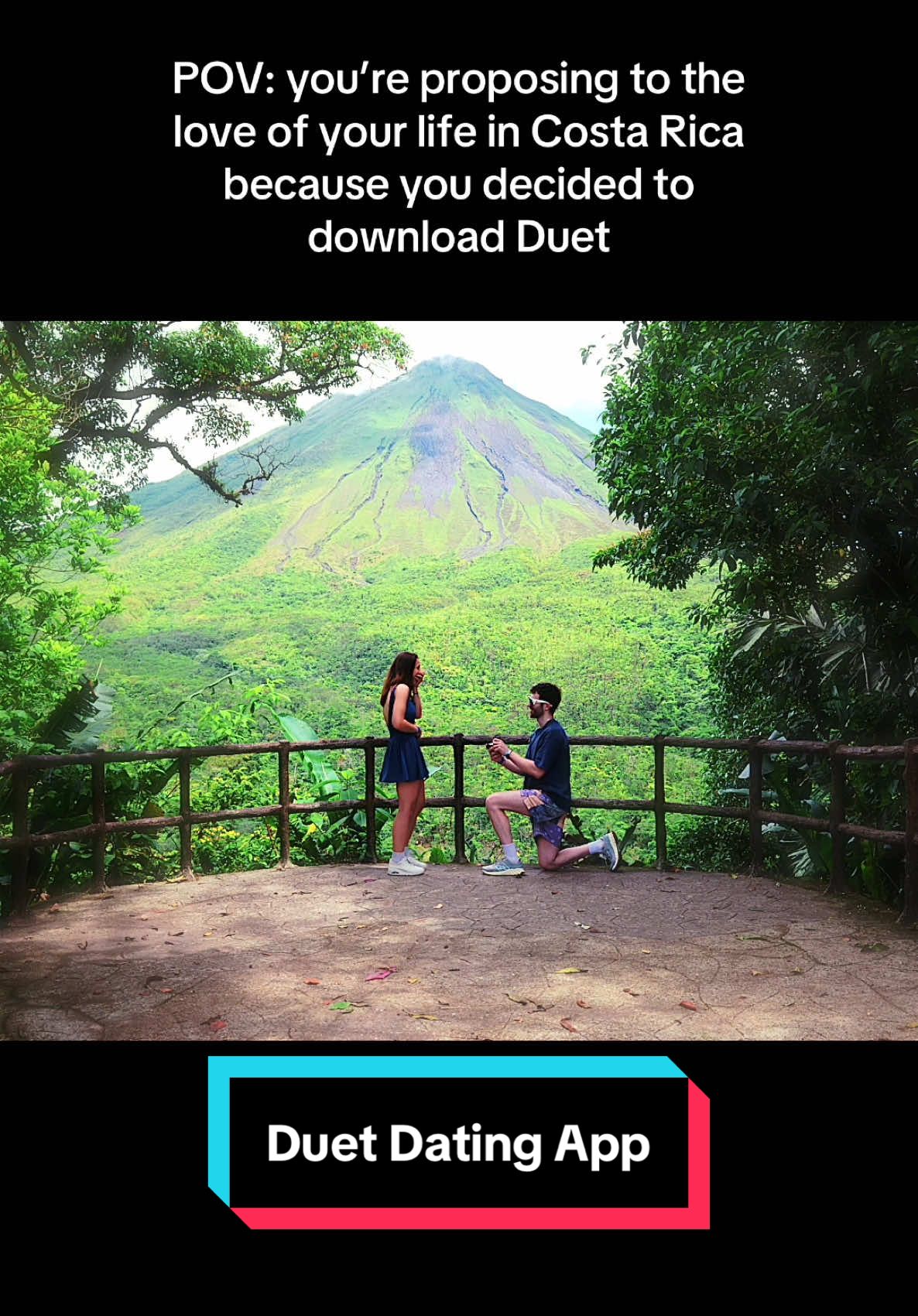I can’t believe I finally found the one thanks to this app!😊💍 #proposal #proposalvideo #costarica #traveltiktok 