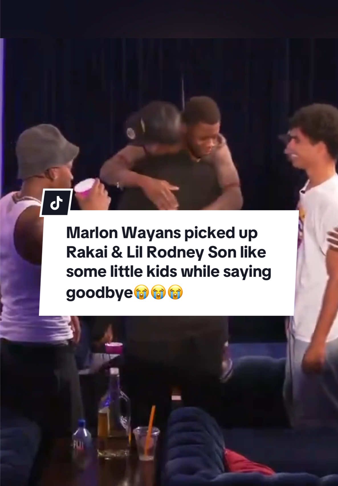 Marlon Wayans picked up Rakai & Lil Rodney Son like some little kids while saying goodbye to everyone at the Mafiathon 3 mansion 😭@Lor Reggie🖤 @2xRakai @Marlon Wayans #mafiathon3 #marlonwayans #rakai #reggie #fyp