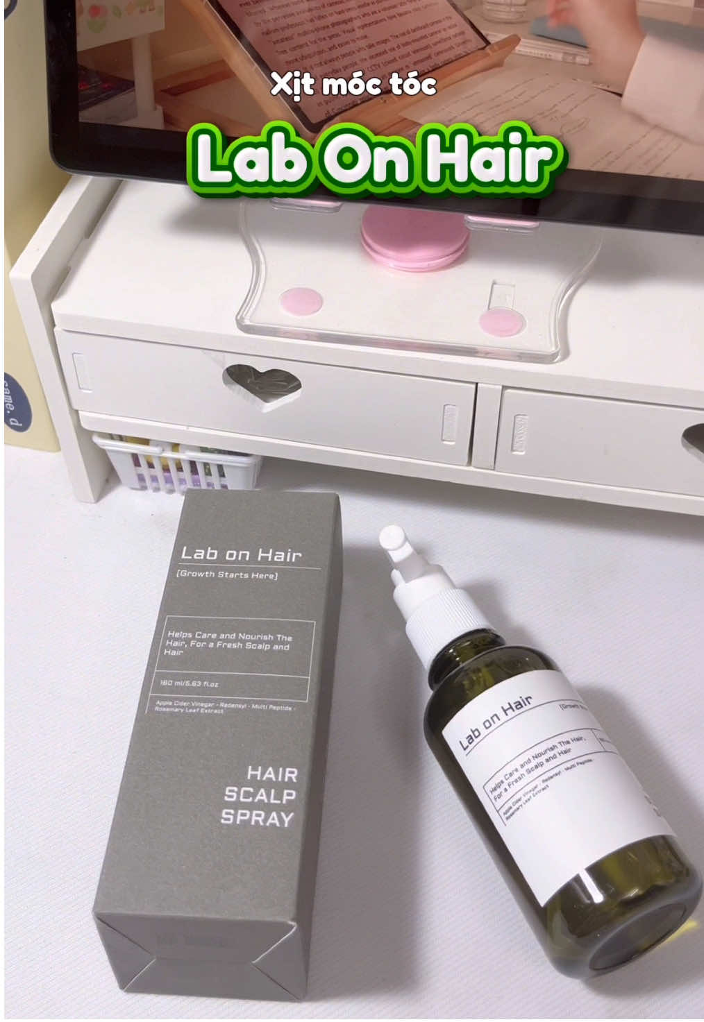 Tóc bà nào hay rụng nhiều có thể tham khảo em xịt mọc tóc nhà lab on hair nha #xitmoctoc #hotromoctoc #labonhair #fyp #xh 