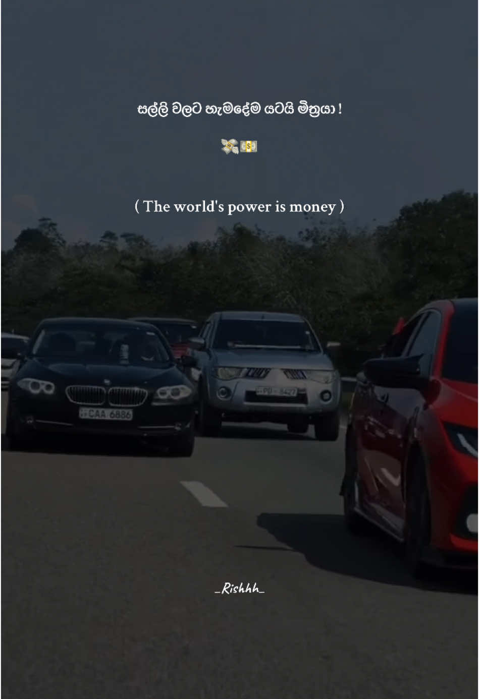බයිලා නොගහා හම්බකරපන් 😈💸 #rish #sinhalamotivation #1millionaudition #sinhalaquotes #foryou #success #money #luxury #life 