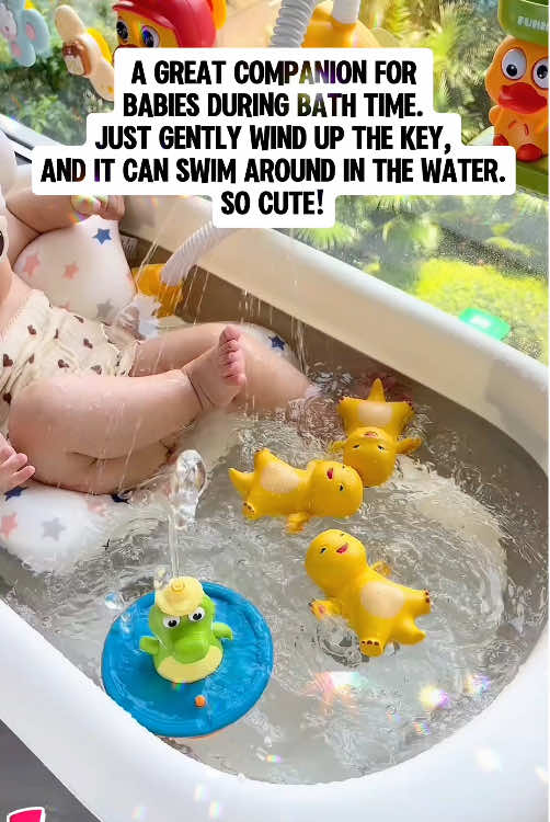 In summer, prepare a few more swimming bath toys for the baby to play with the baby so that he won't cry or make a fuss. He will be so happy that he can run without using electricity.#LanguageLearning #olebrandselect #toy 
