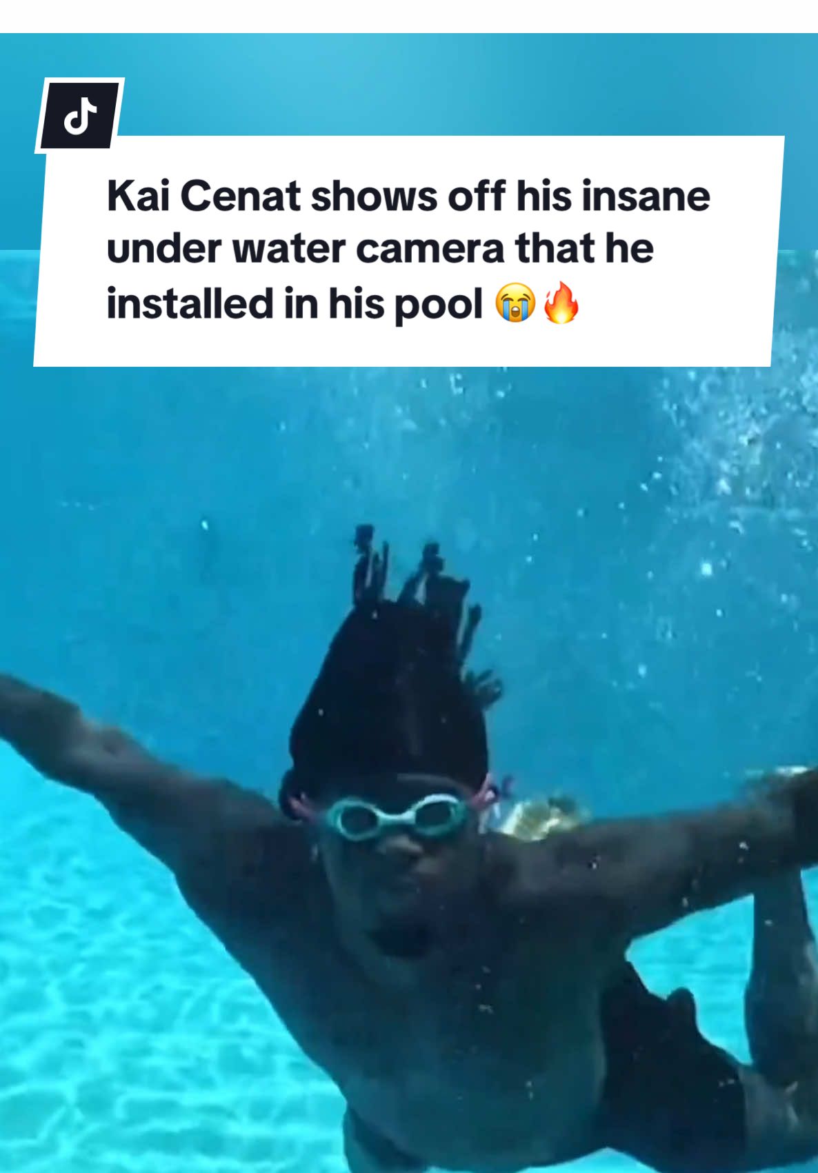 Kai Cenat shows off his insane under water camera that he installed in his pool 😭🔥@Kai Cenat #pool #camera #mafiathon3 #fyp #viral 