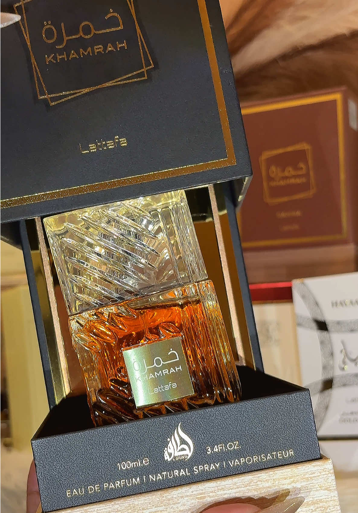 ✨ Lattafa Khamrah = 100/10 perfection ✨ Sweet, boozy & cozy — the most perfect fall/winter scent 🍂🍷 #fyp #lattafa #khamrah #arabicperfume #perfumeaddict @Lattafa Perfumes @LATTAFA USA 