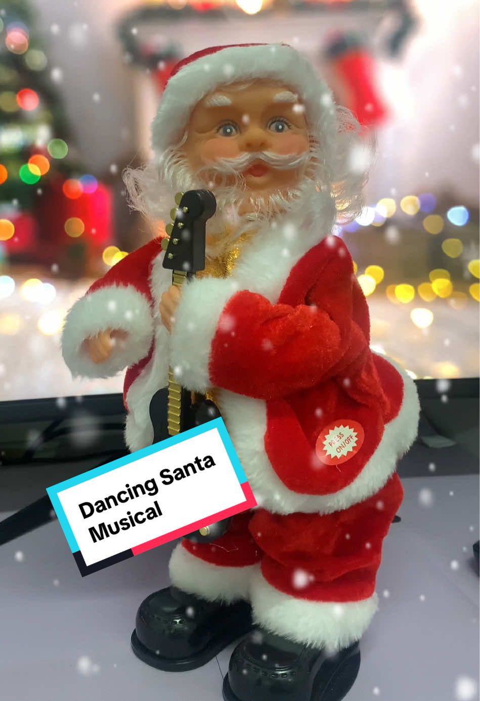 Dancing Santa Musical  Battery operated, ~Actual music~ #christmasdecor #santaclaus #dancingsanta 