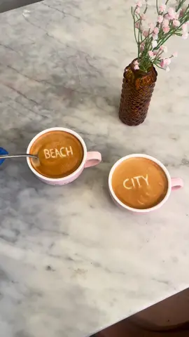 Still holding onto the last week of Euro summer 🏝️ #eurosummer #beach #latteart #latte 