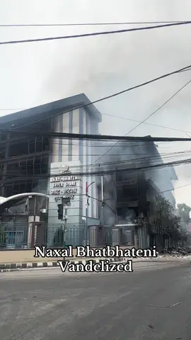 Naxal bhatbhateni Vandelized #fyp #trending #vandelized #protest #nepalitiktok 