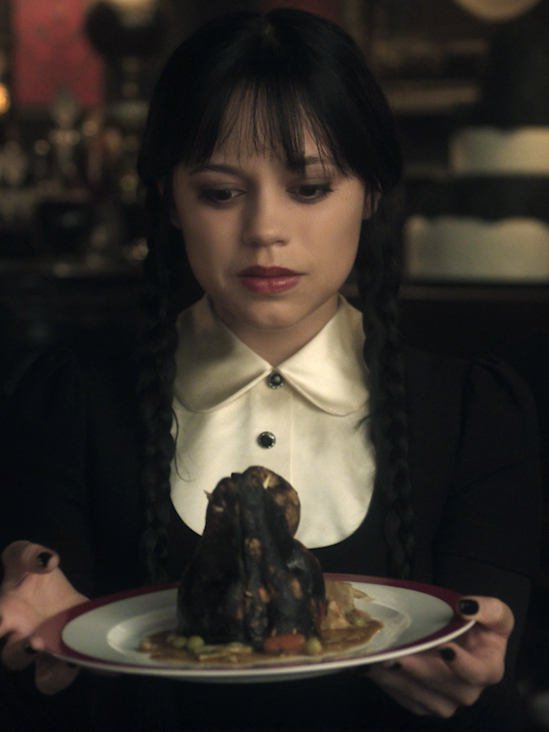 Tu peux pas dire que t'aimes pas si t'as pas gouté. #WednesdayNetflix #wednesday #mercredi #jennaortega #onregardequoi